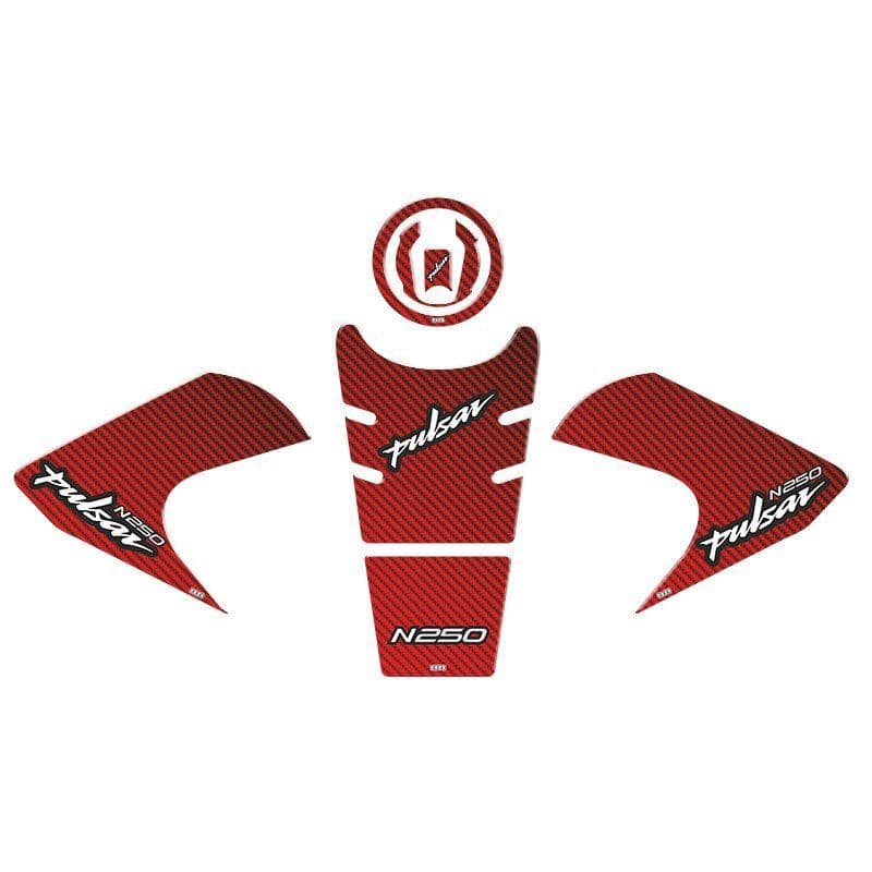 Bajaj Pulsar N250 2022 - 2024 Uyumlu Tank Pad Set 003 aksesuar
