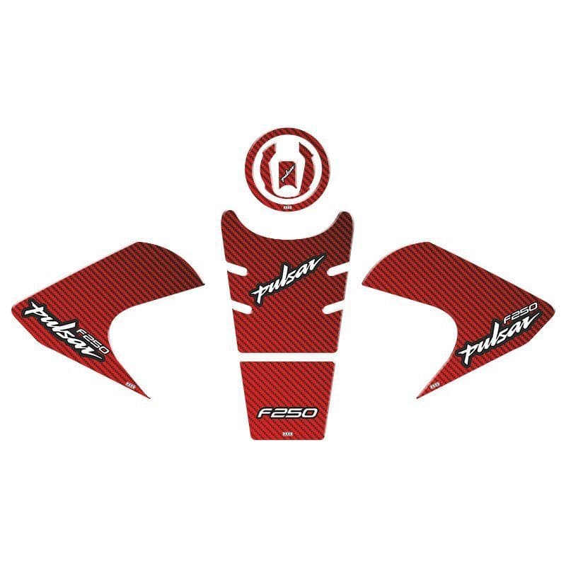 Bajaj Pulsar F250 2022 - 2024 Uyumlu Tank Pad Set 003 aksesuar