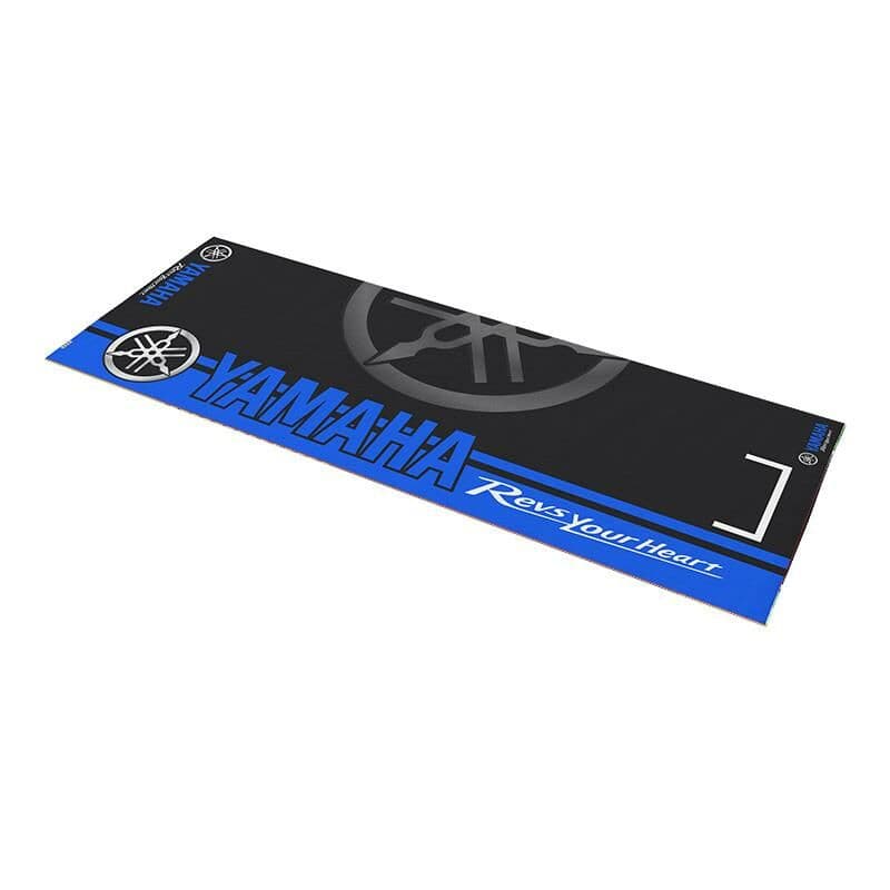 Yamaha Uyumlu Mavi Desenli 80 X 220 Cm Kaydırmaz Motosiklet Halısı aksesuar