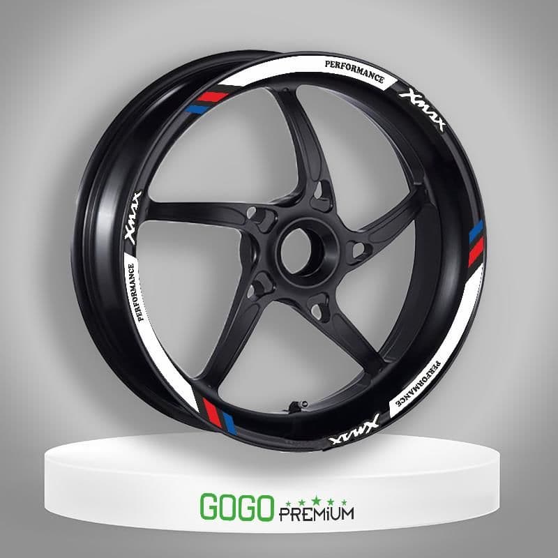 M Power Beyaz Yamaha Xmax Uyumlu 1 Set Jant Şeridi aksesuar