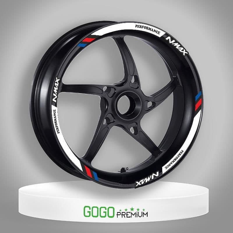 M Power Beyaz Yamaha Nmax Uyumlu 1 Set Jant Şeridi aksesuar