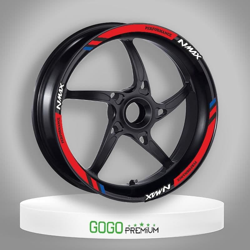 M Power Kırmızı Yamaha Nmax Uyumlu 1 Set Jant Şeridi aksesuar