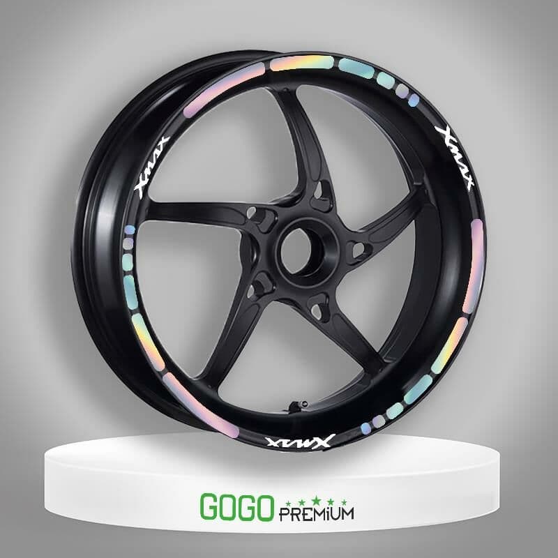 Hologramlı III Yamaha Xmax Uyumlu 1 Set Jant Şeridi aksesuar