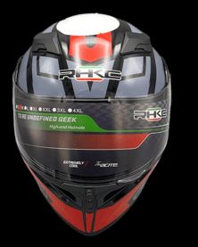 AKSESUAR - AKSESUAR - KC - ÇENE AÇILIR KASK SİYAH-KIRMIZI-GRİ [ M ]